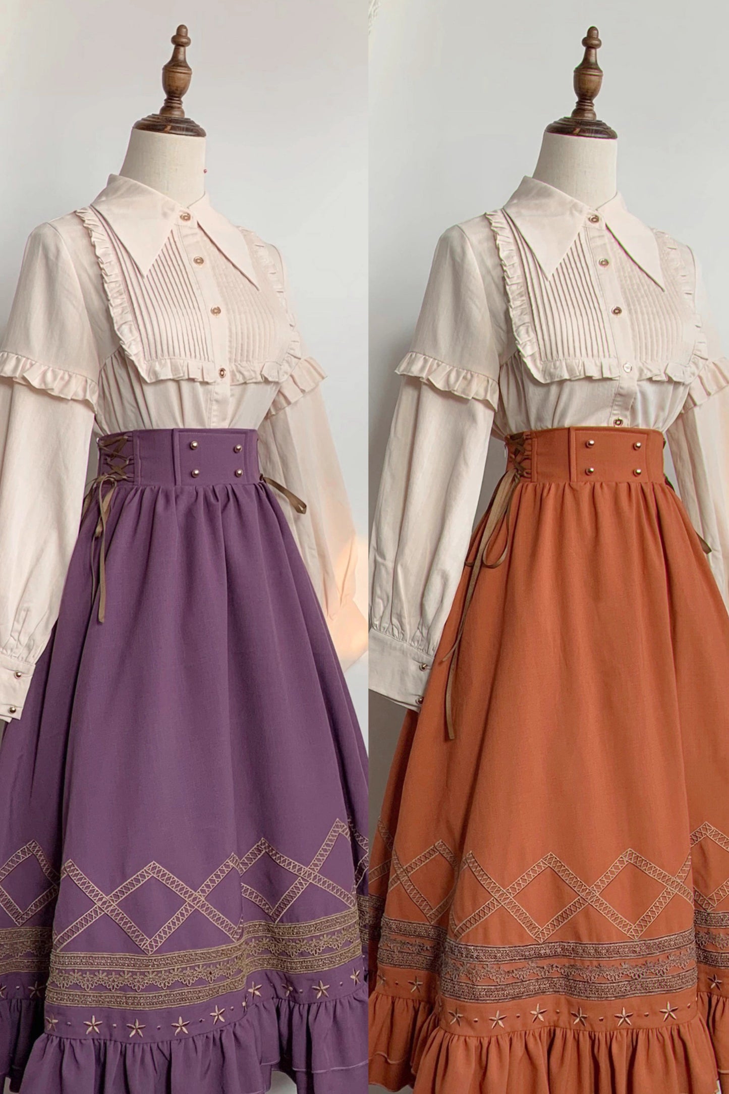 クラシカルレトロフレアロリータスカート