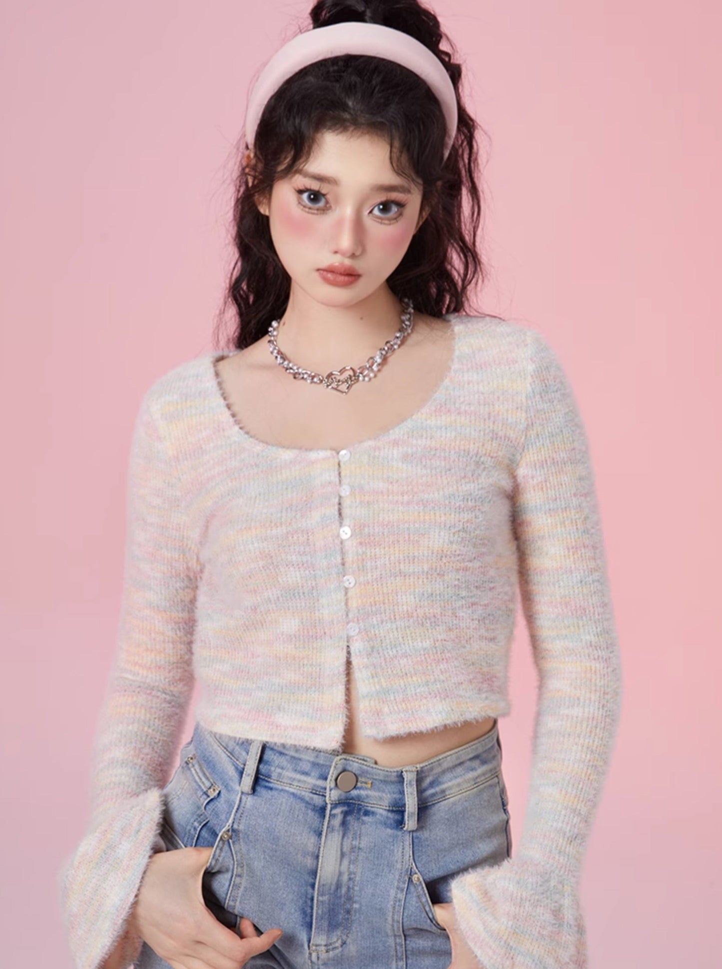 Fantasy Marshmallow Soft Mix Knit