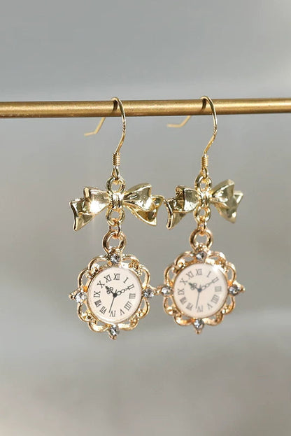 レトロクロックピアス・イヤリング