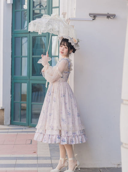 Flower Light Summer Camisole Lolita Dress