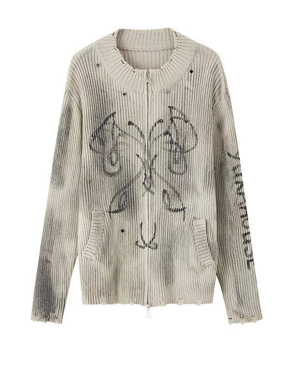 ダークモードジッパートップス