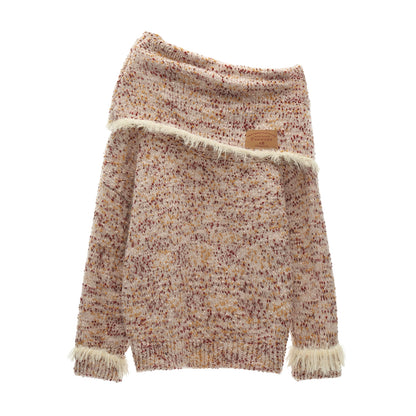 ミックスヤーンハイネックトップス