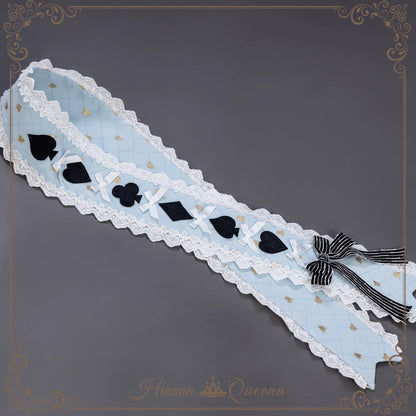 [Reservierungsschluss: 24. Juli] Alice-im-Wunderland-Lolita-Accessoire-Serie (Hasenohren-Hutschleifen-Schleier, Bonnet mit Schleier, Zauberstab, Schärpenschleife, Choker, Handgelenkmanschetten, Rückenschleifen-Schleppe)