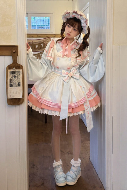 【12月6日予約締切】チャイナロリータエンブロイダリーメイドドレスセット＋ボンネット