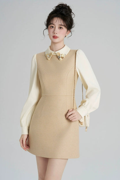 リッチガールパッチワークドレス