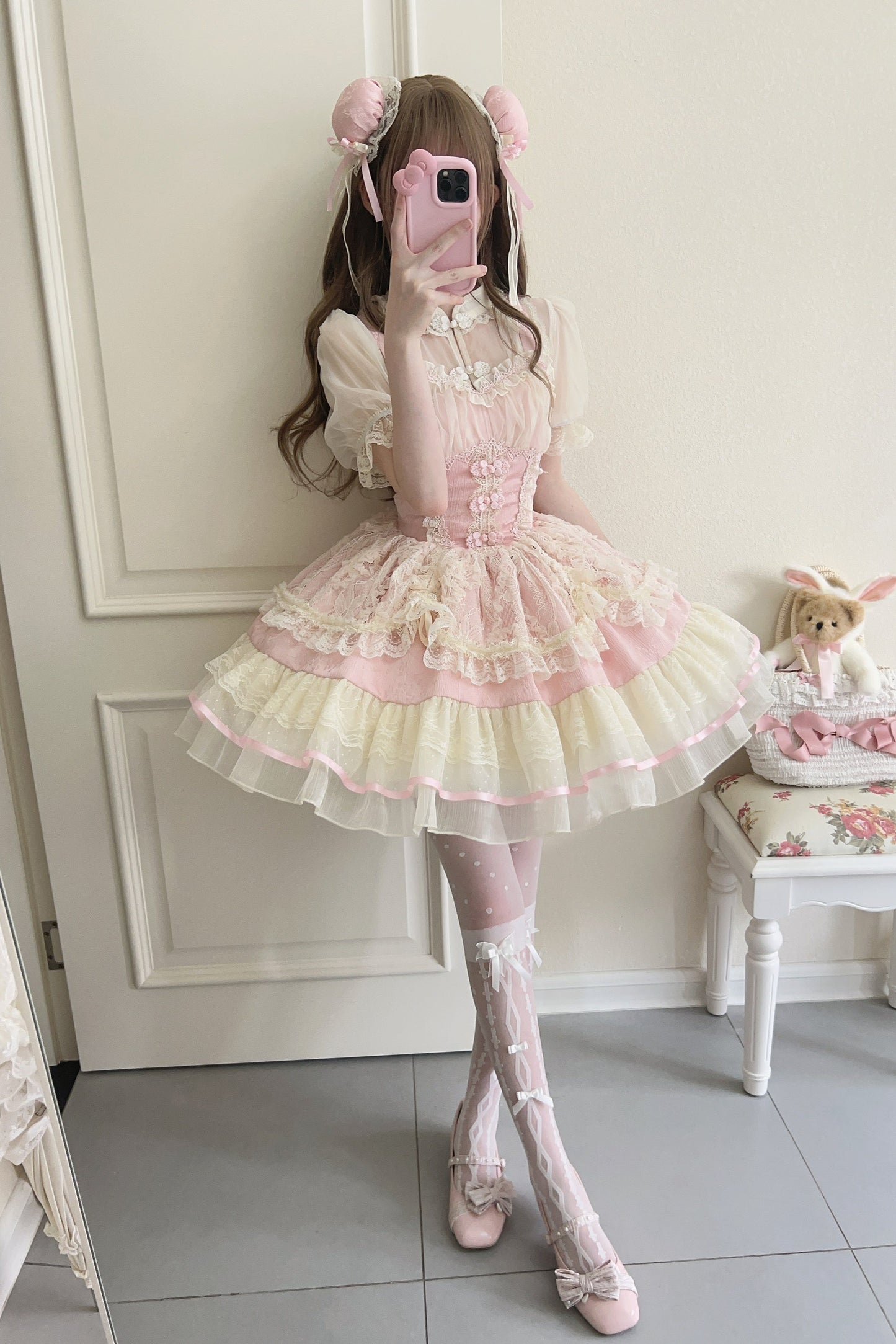 Sweet Ballet Style Lolita Suspender JSK Dress