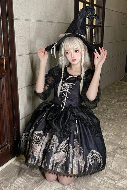 Eternal Night Dark Ballet Tile Gothic Bischedres Suit