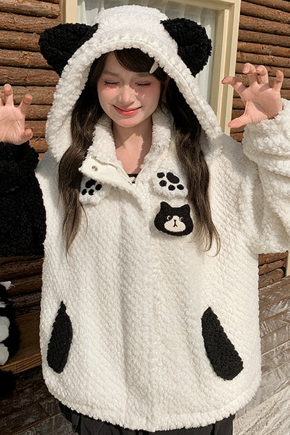 モノクロアニマルフードコート