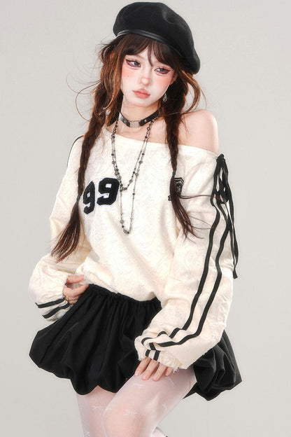 Short Loose Patchwork Sweatdress