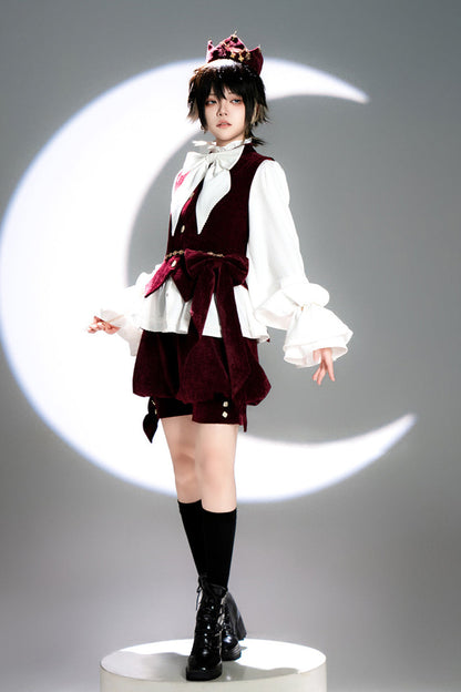 [May 27 reservation deadline] Hunting Rabbit Retro Red Bunny Ear Jacket + Vest + Shorts