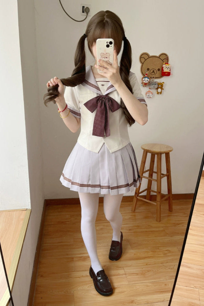 Retro Color Sweet Sailor Suit