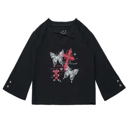 Cross top + skirt + scarf