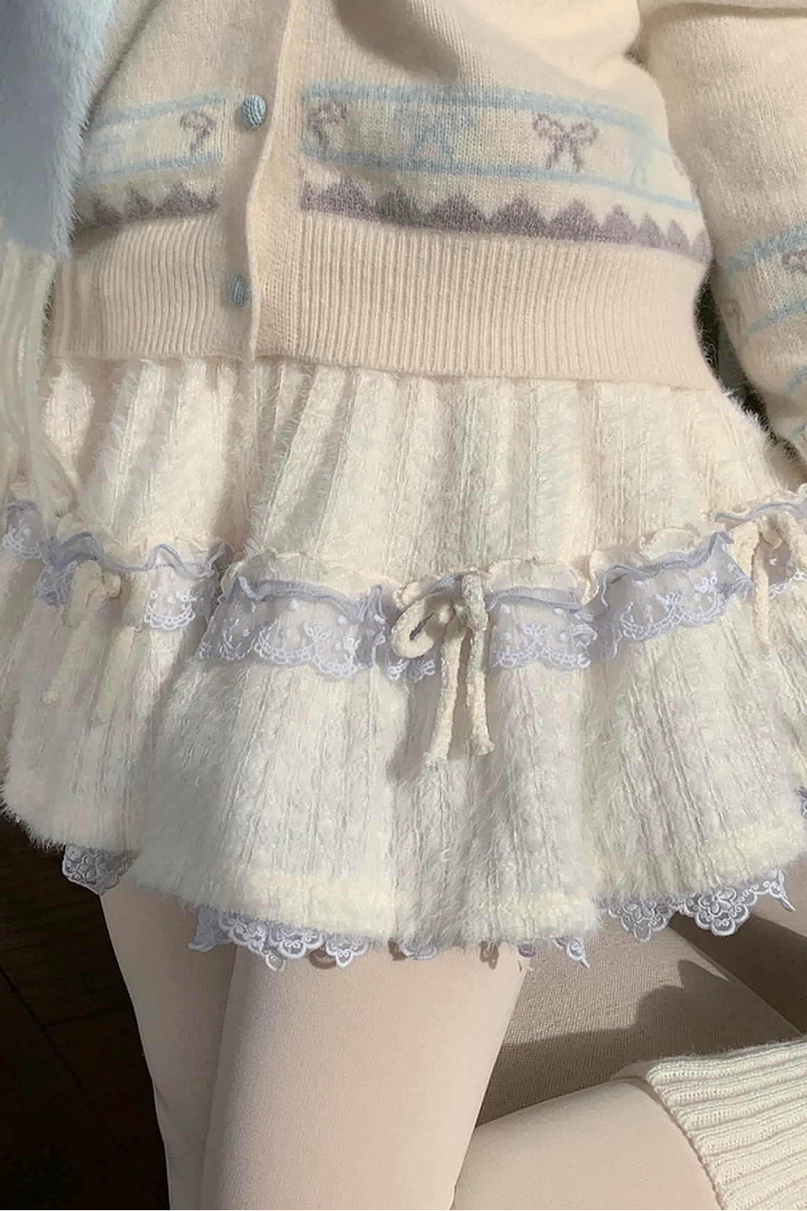 スイートニットレーススカート