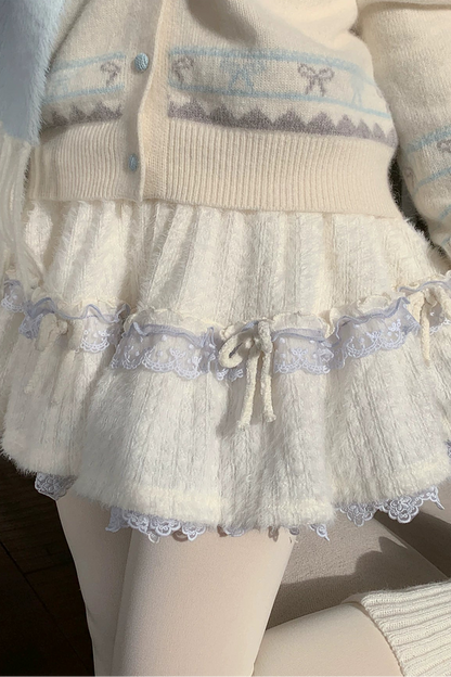 スイートニットレーススカート