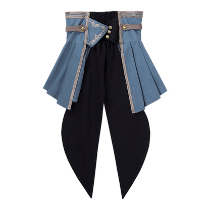 【予約商品】英国風カレッジシャツ+スカート+ベルト