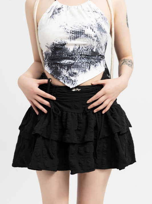 Girly Pleated Cake Skirt