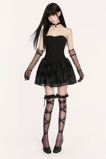 Gothic-Meerjungfrau-Modekleid