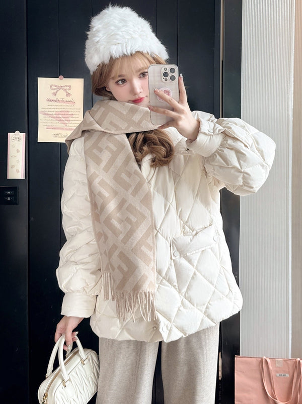 スモールヨーロピアンダイヤモンド キルティングコート