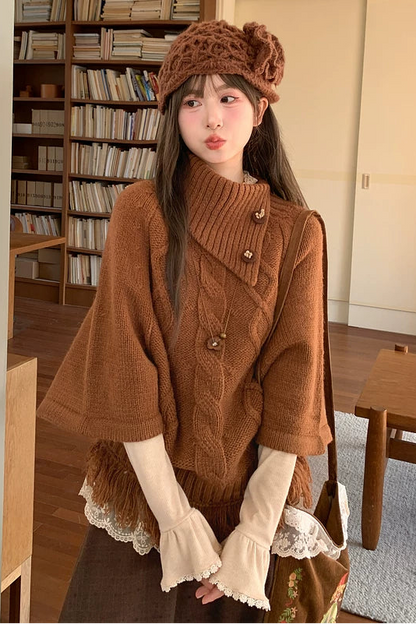 レトロケーブルニット