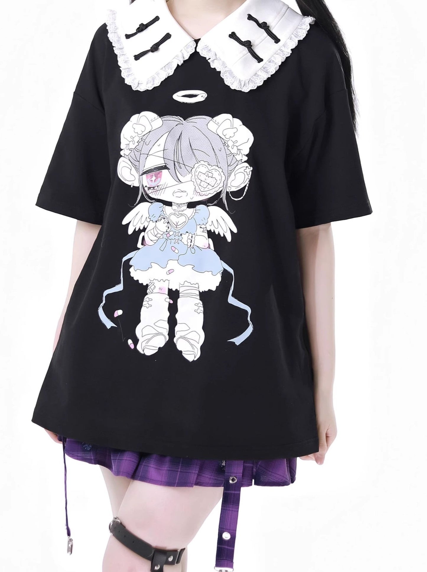 Plate Botan Doll Design Summer Tops