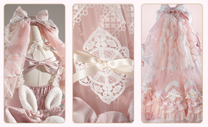【2月26日予約締切】ラビングスノーピンクロリータロマンティックドレス＋フルセットA/B