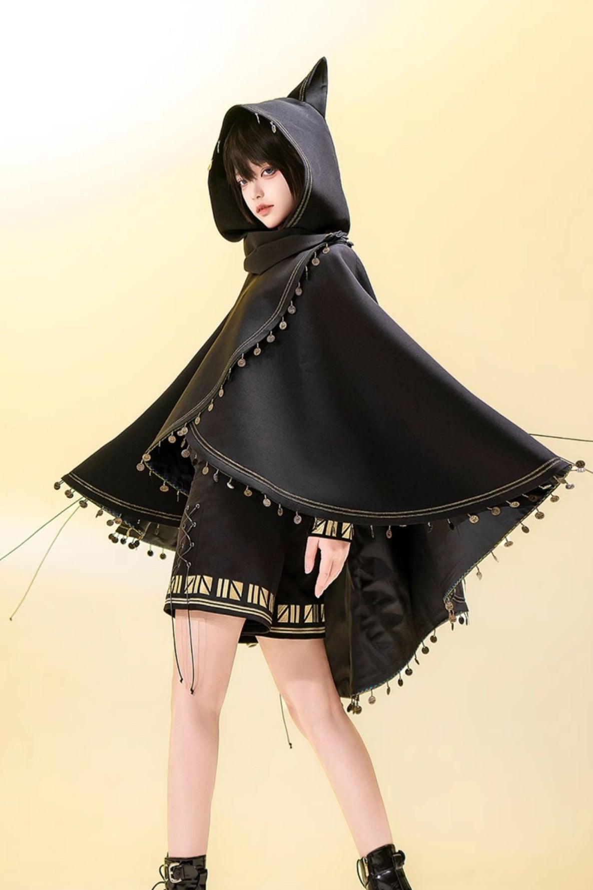 [Mar. 26, 2012 Deadline for reservation] Black Cat Lolita Prince Series Cat Ear Oversize Cloak