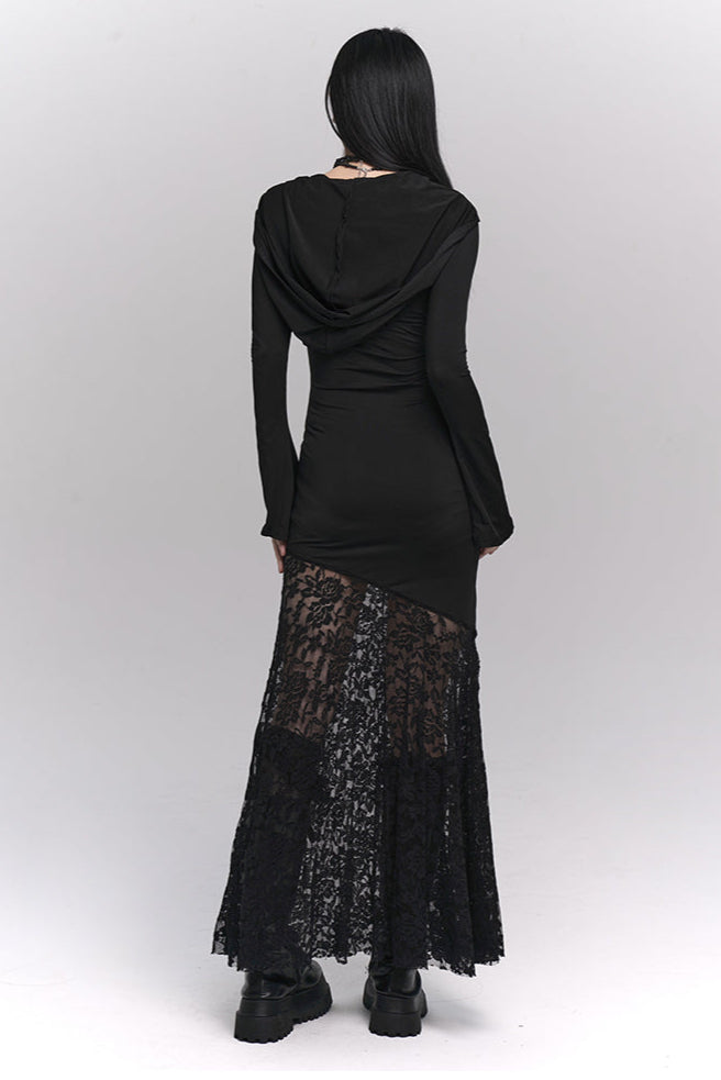 Lace Tight Mode Long Dress