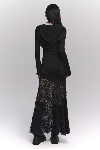 Lace Tight Mode Long Dress