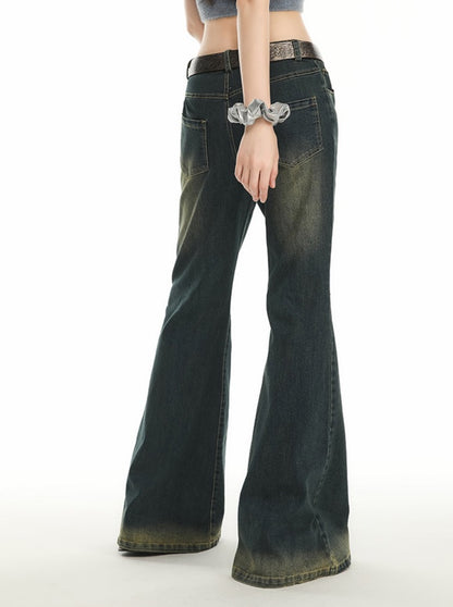 Y2K flared denim pants