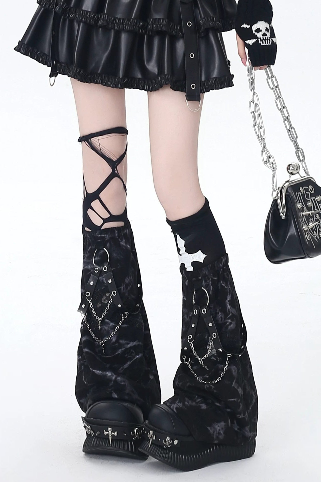 タイダイチェーンレッグウォーマー