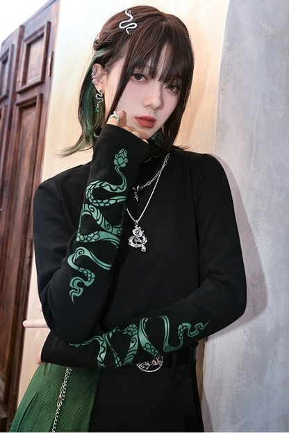 snake turtleneck