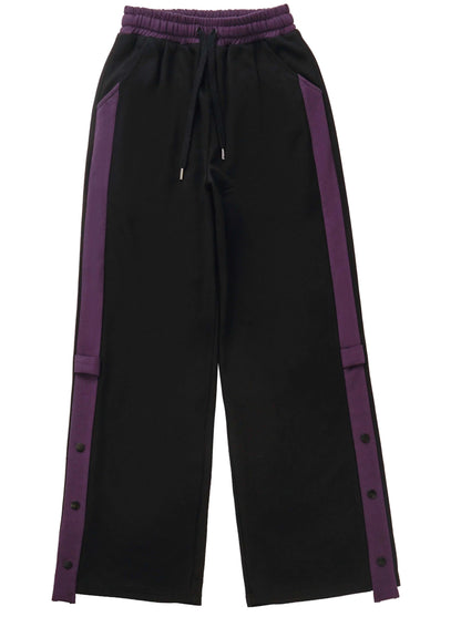 Purple Black Irregular Light Light Flower Skirt Top Set Up