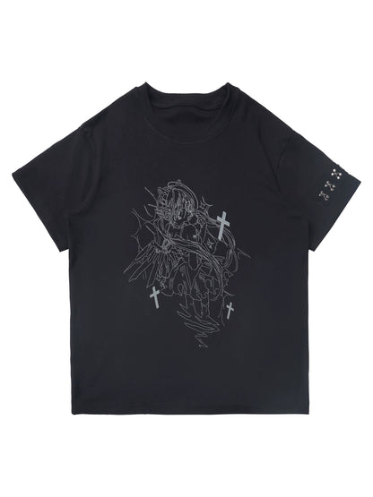 リラックスモードナイトスカイTシャツ