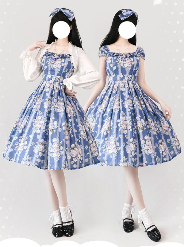 Forest Basket Elegan Trochrasic Lolley Ta Dress + Cardigan