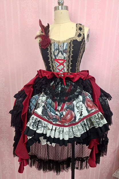 Rose Night Flight Gothic Cape Set