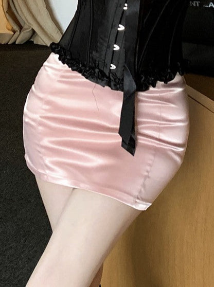 Sexy Rose Neck Top + Tight Skirt