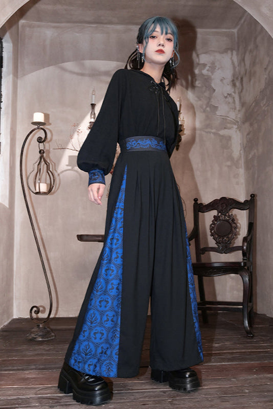 ワイドチャイナデザインパンツ