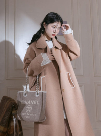 Cheese Latte High Neck Coat