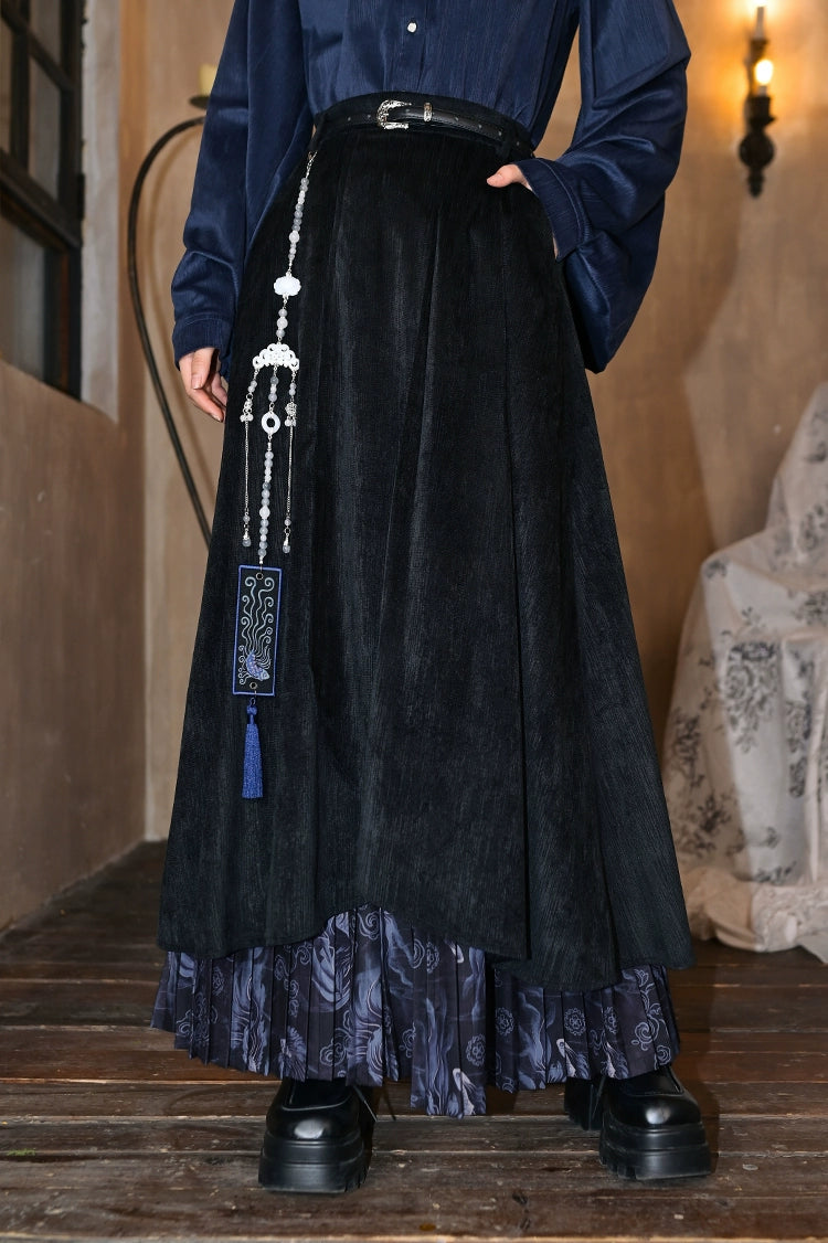 チャイナデザイフィンプリータードスカート