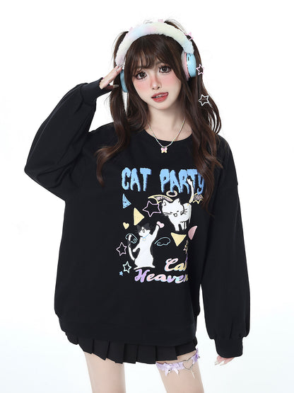 Cat Party Print Sweet Cool Dopamine Wear Trainers
