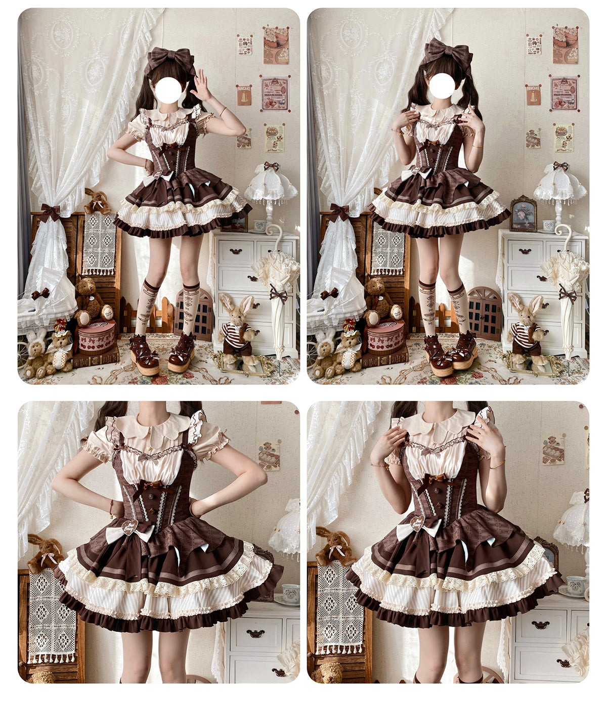 【予約商品】ミントショコラロリータチュチュスイートドレス＋リボンカチューシャ