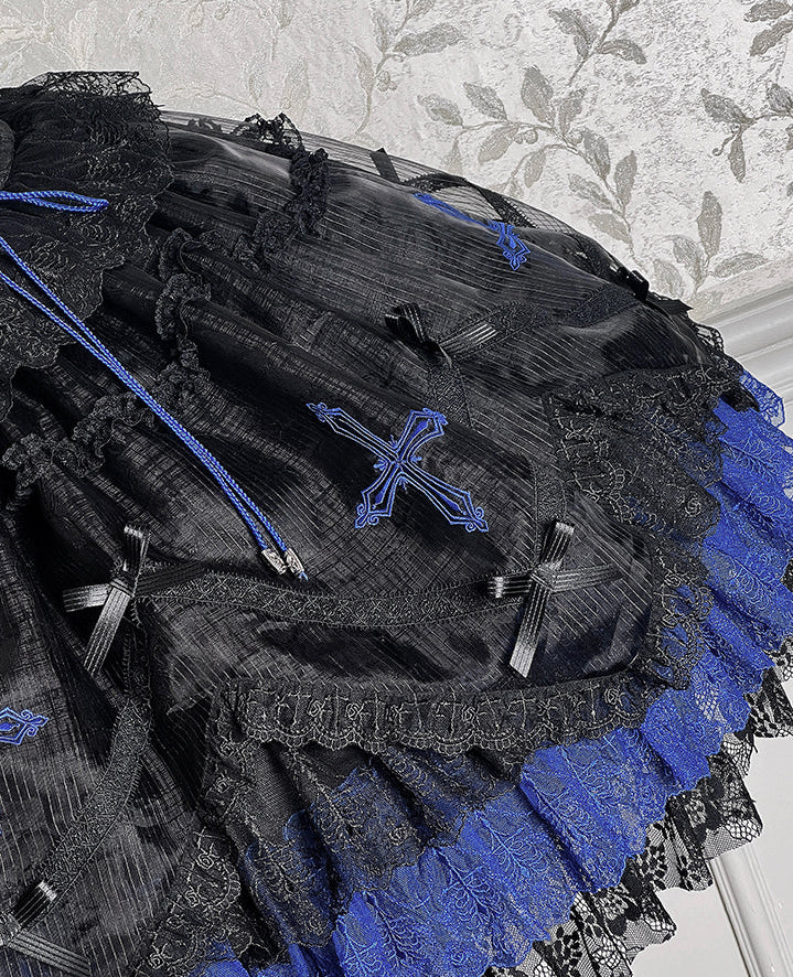 【12月8日予約締切】Black Mist Banquet ゴシックエンブロイダリーゴージャスビスチェドレス＋セットアップ