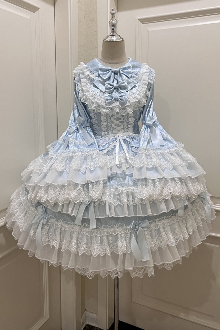 【予約商品】レースティアードロリータドレス