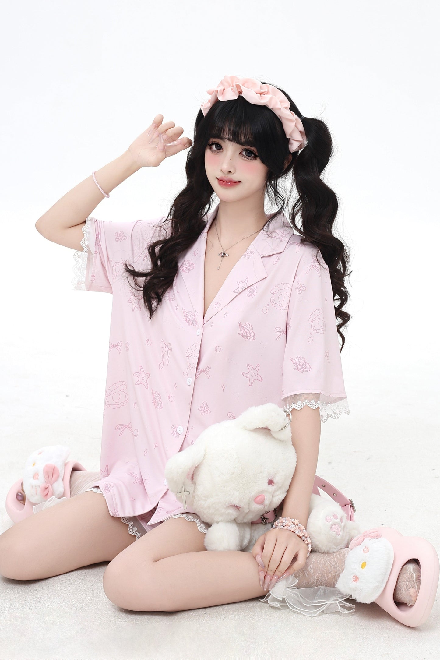 Shell Star Sweet Sleeping Shirt + Half Pants