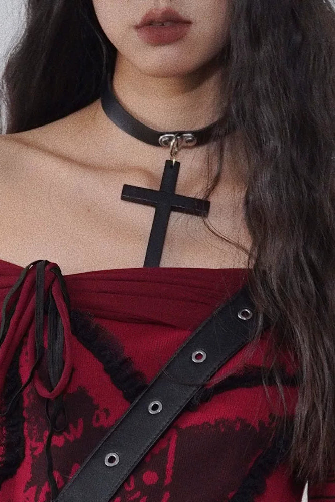 パンククロスネックレス