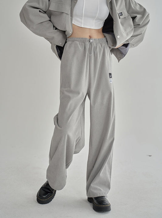Waffle sports casual pants