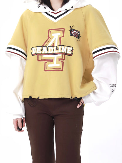 Cheese Chestnut Beige Style Layered New Tral Sweatshirt Pants Jacket Design Set