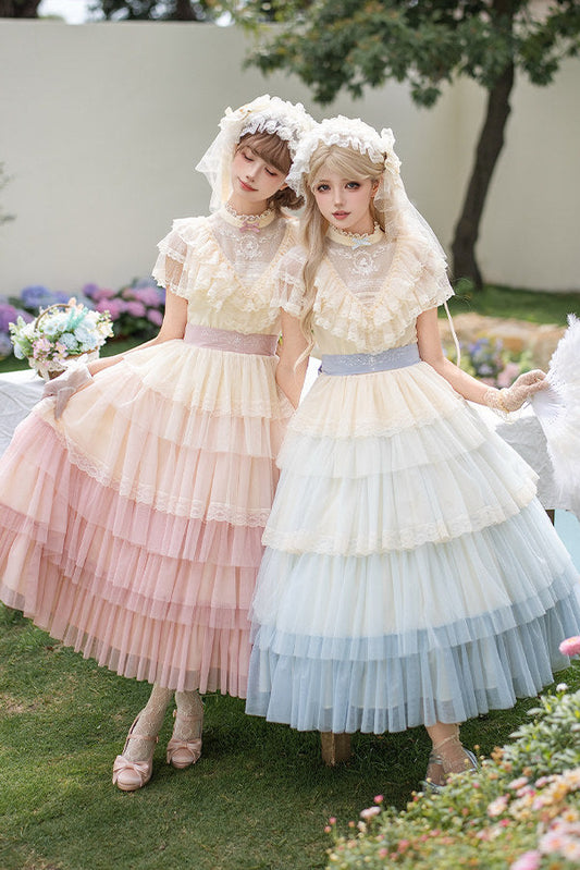 Sweet Gradient Princess Dress + Accessories