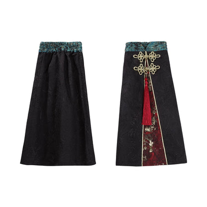 Robe Lolita Cyber Chine Fantaisie + Haut + Vêtement d'extérieur + Jupe + Guêtres