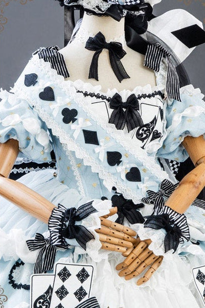 [Reservierungsschluss: 24. Juli] Alice-im-Wunderland-Lolita-Accessoire-Serie (Hasenohren-Hutschleifen-Schleier, Bonnet mit Schleier, Zauberstab, Schärpenschleife, Choker, Handgelenkmanschetten, Rückenschleifen-Schleppe)